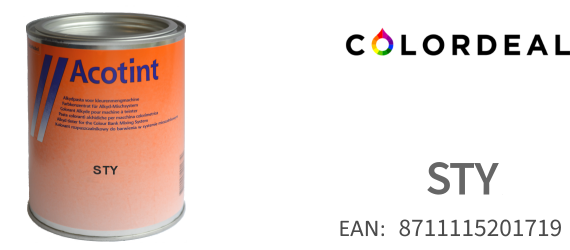 1 ltr Acotint colorant STY - Transparent Yellow
