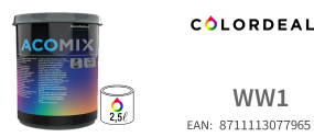 2.5 ltr Acomix colorant WW1 - White