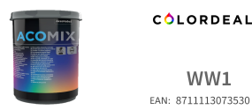 1 ltr Acomix colorant WW1 - White