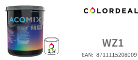 2.5 ltr Acomix colorant WZ1 - Black