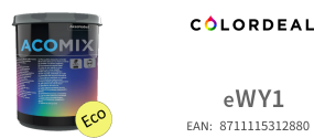1 ltr Acomix colorant eWY1 - Yellow Oxyde